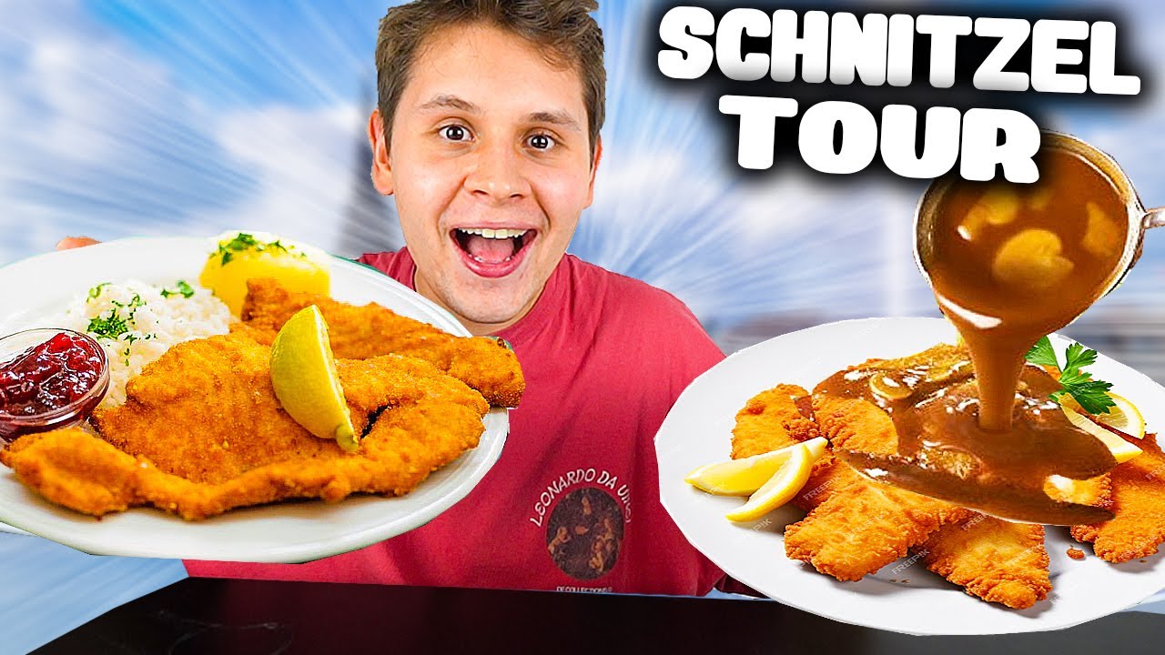 Die ERSTE SCHNITZEL FOODTOUR AUF YOUTUBE🍖😮 - WO GIBT ES DAS BESTE SCHNITZEL?🧐