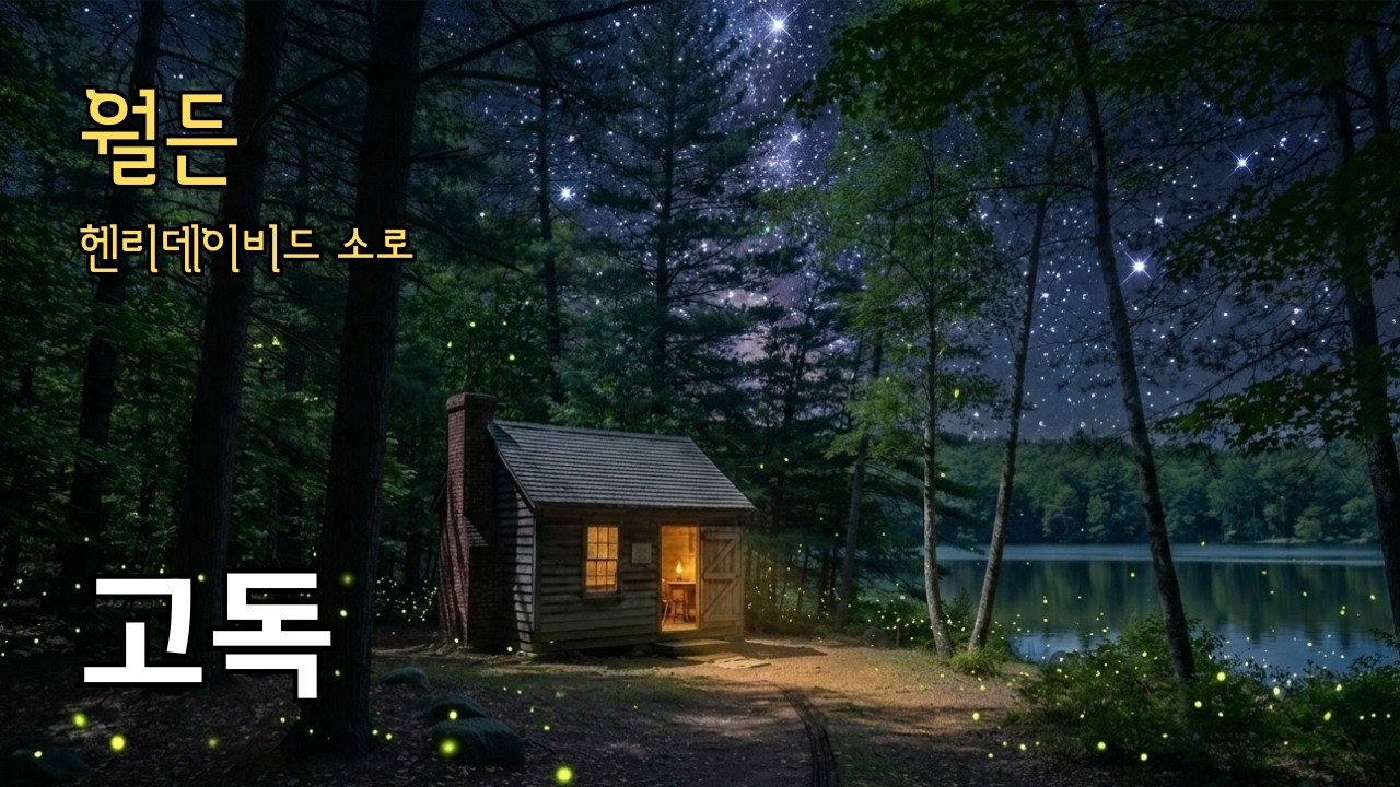 월든 [고독] -헨리데이비드 소로 | 숲에서 배우는 외로움의 의미
