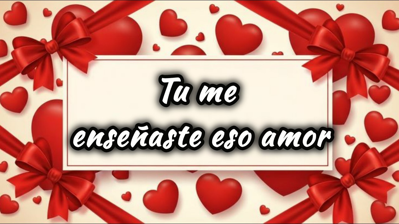 Tu me enseñaste eso amor