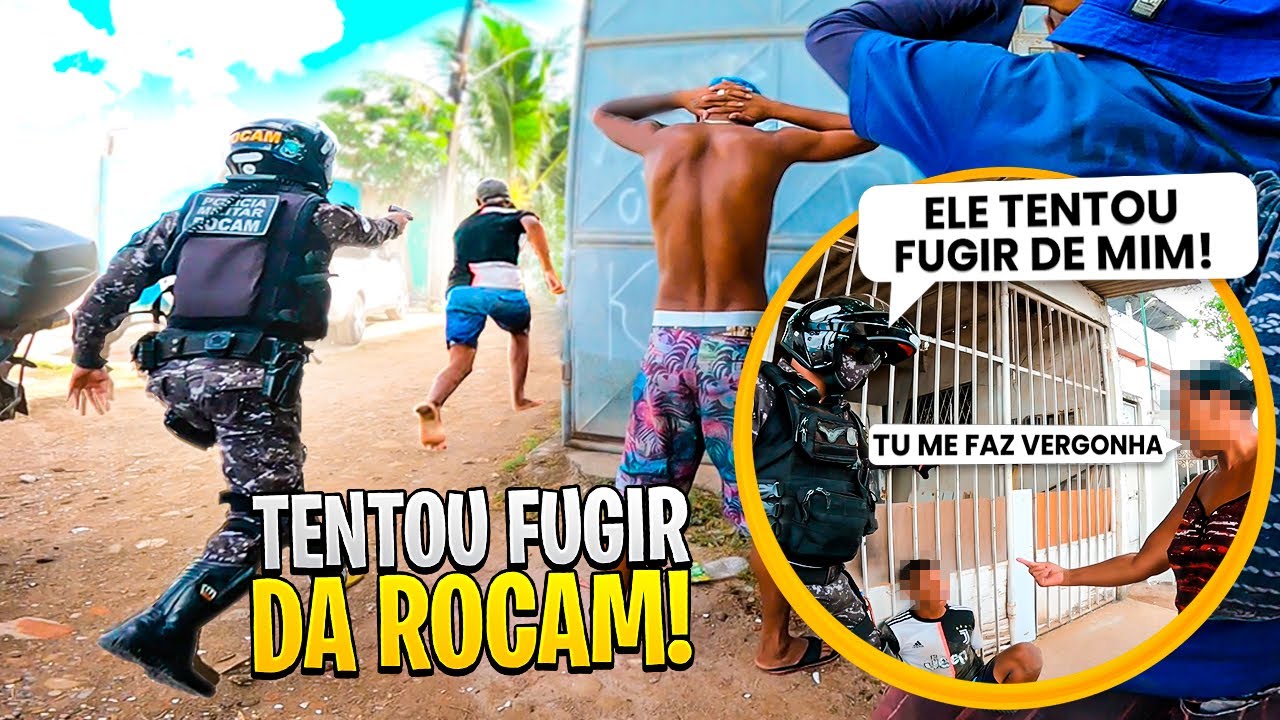 FUGA ALUCINADA DA ROCAM + BOLSO CHEIO DE DR0G4S! 🦅🤦‍♂️