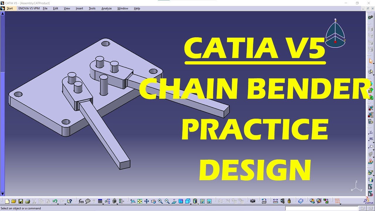 CATIA V5 ПРАКТИЧЕСКОЕ ПРОЕКТИРОВАНИЕ ГИБОЧНОГО СТАНКА ЦЕПИ | Практика CATIA | Проекты САПР