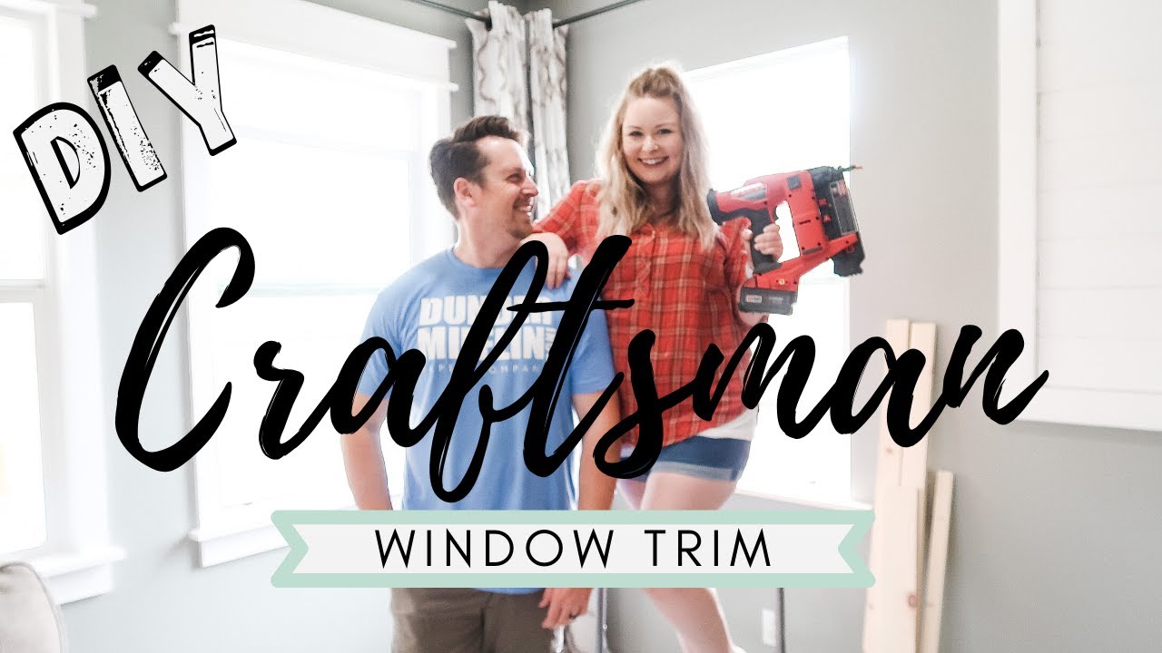 DIY Craftsman Window Trim/Sills | HOW TO MAKE YOUR WINDOWS LOOK BIGGER