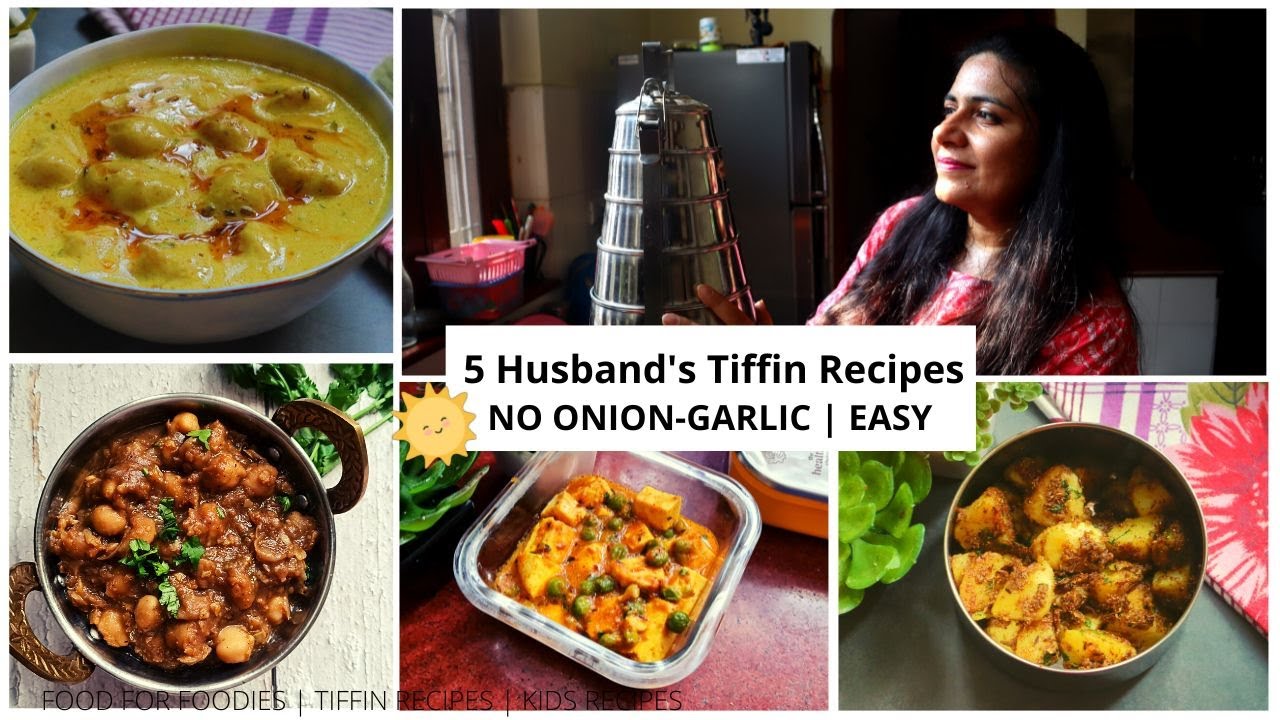Husband's Tiffin recipe | What I cook in the morning #chhole #kadhi #foodforfoodies #nooningarlic