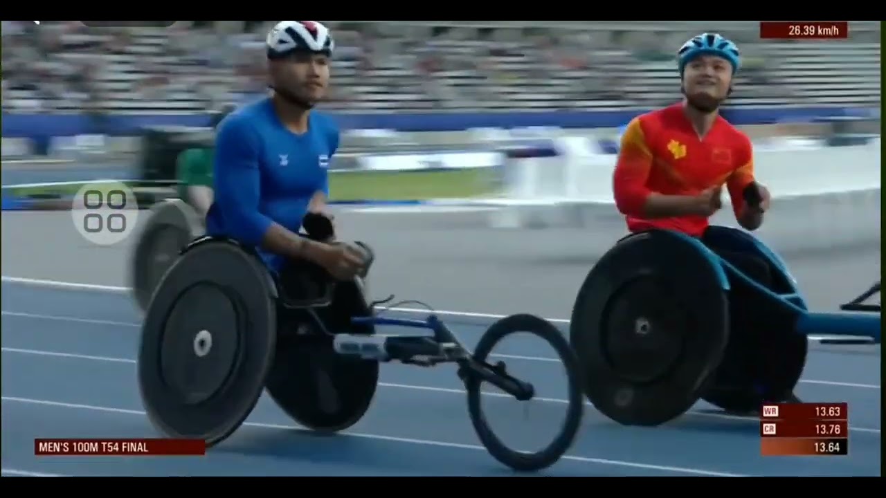 MEN'S 100M T54 FINAL | WORLD PARA ATHLETICS CHAMPIONSHIPS | PARIS 2023