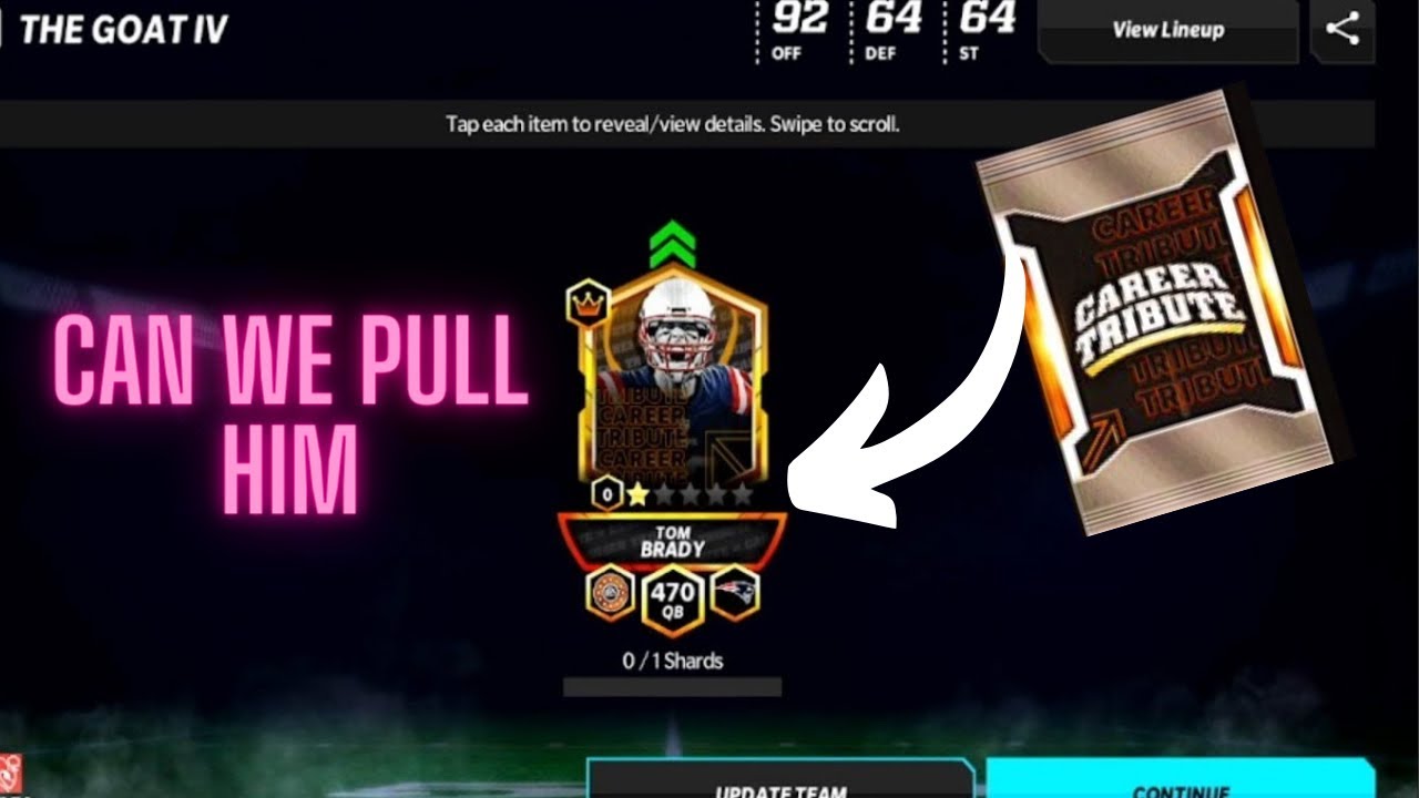 Can we pull Brady?? Career tribute pack opening