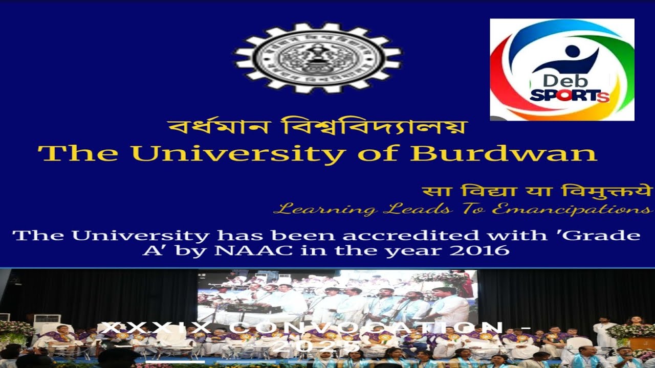 Master of Physical Education Course Admission in University of Burdwan MPED Admission Burdwan Univer