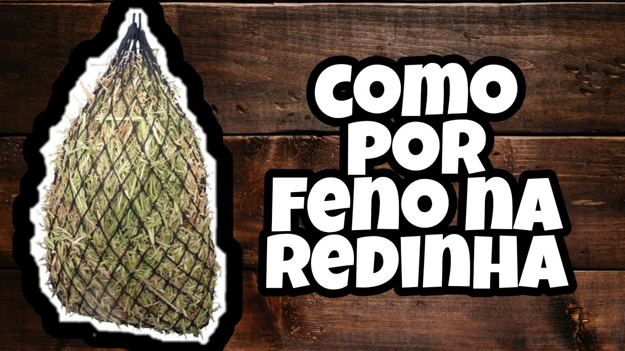 Como por feno na Rede , e como colocar rede corretamente