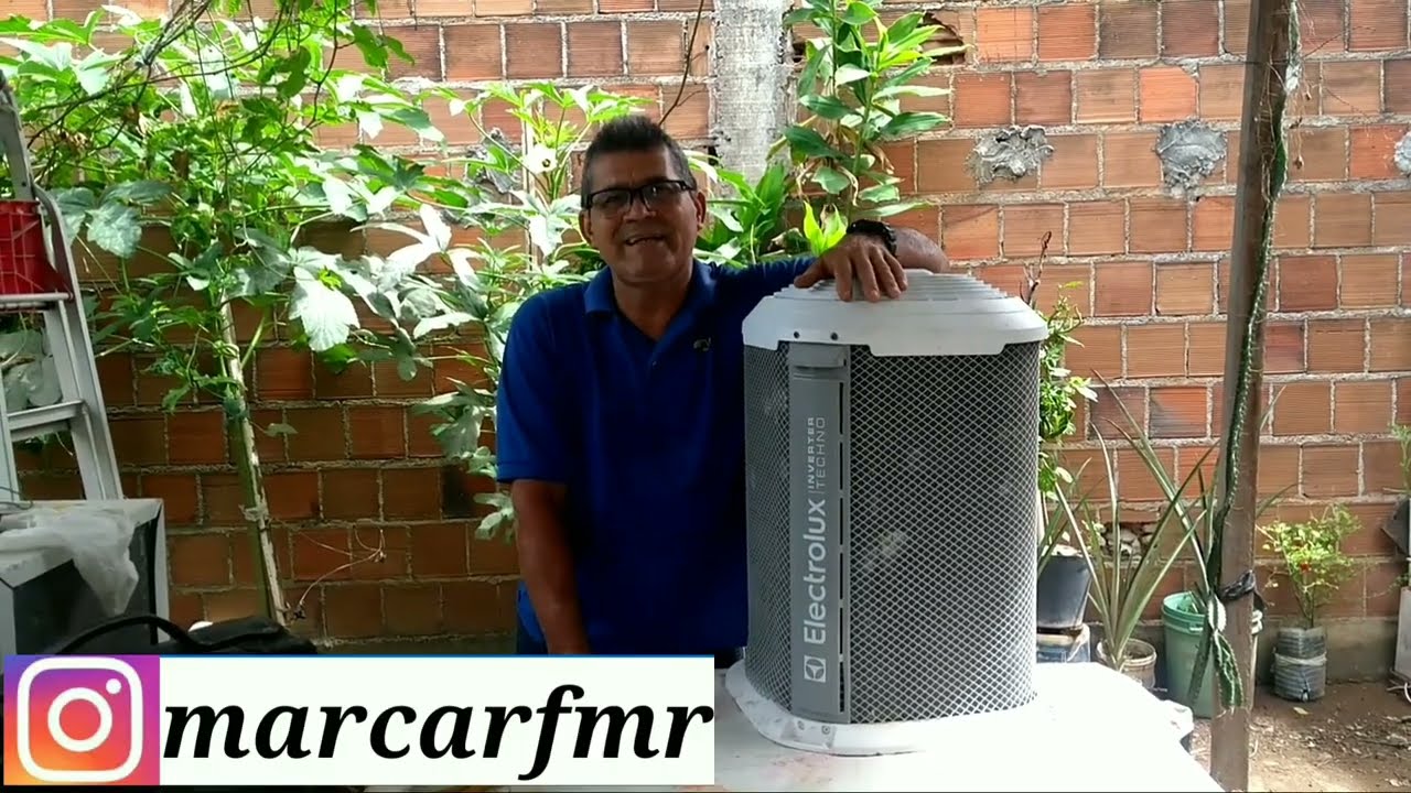 Desmontagem da Condensadora Barril, Electrolux Inverter- MODELO: QE12R-12.000 BTU/H.