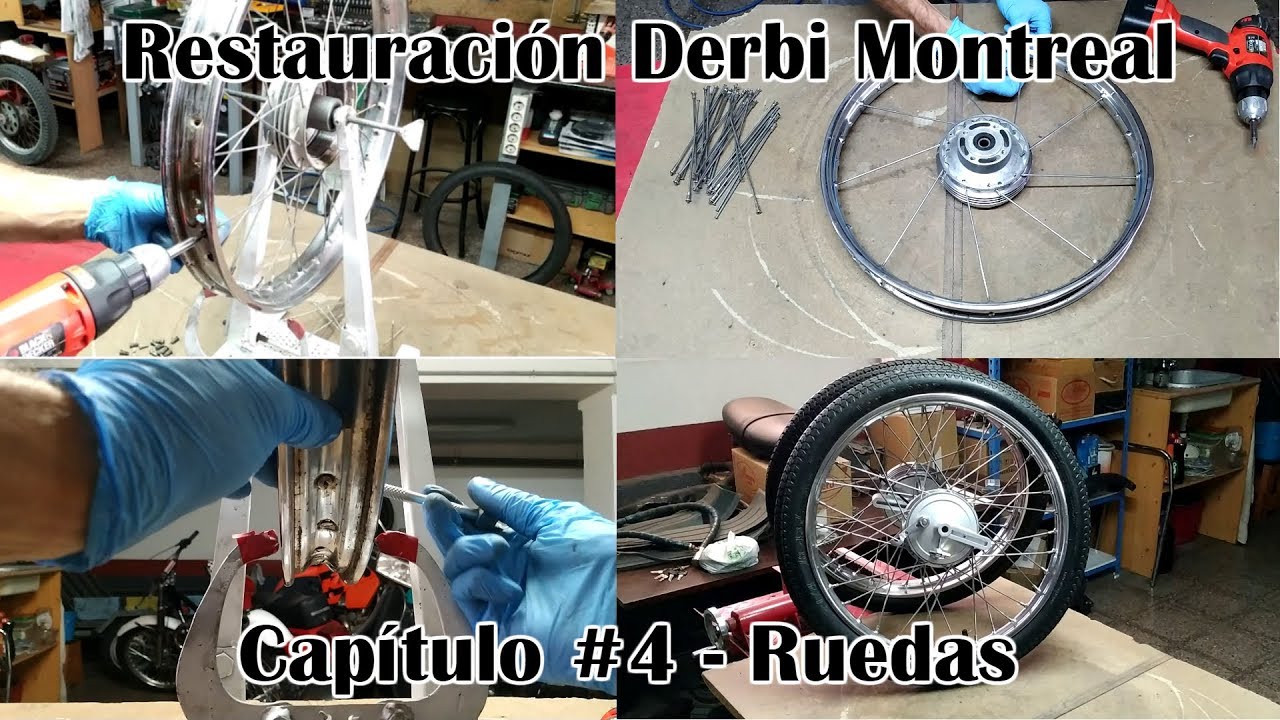 Como radiar y restaurar una rueda de moto | Restauración Derbi Montreal - Capítulo #4