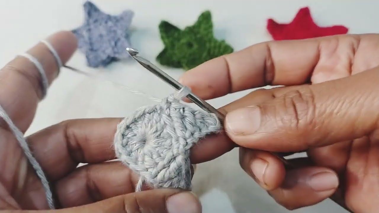 Beautiful crosia star banana sikhen🌟 🧶⭐ #crochethunarr #crosiaartist