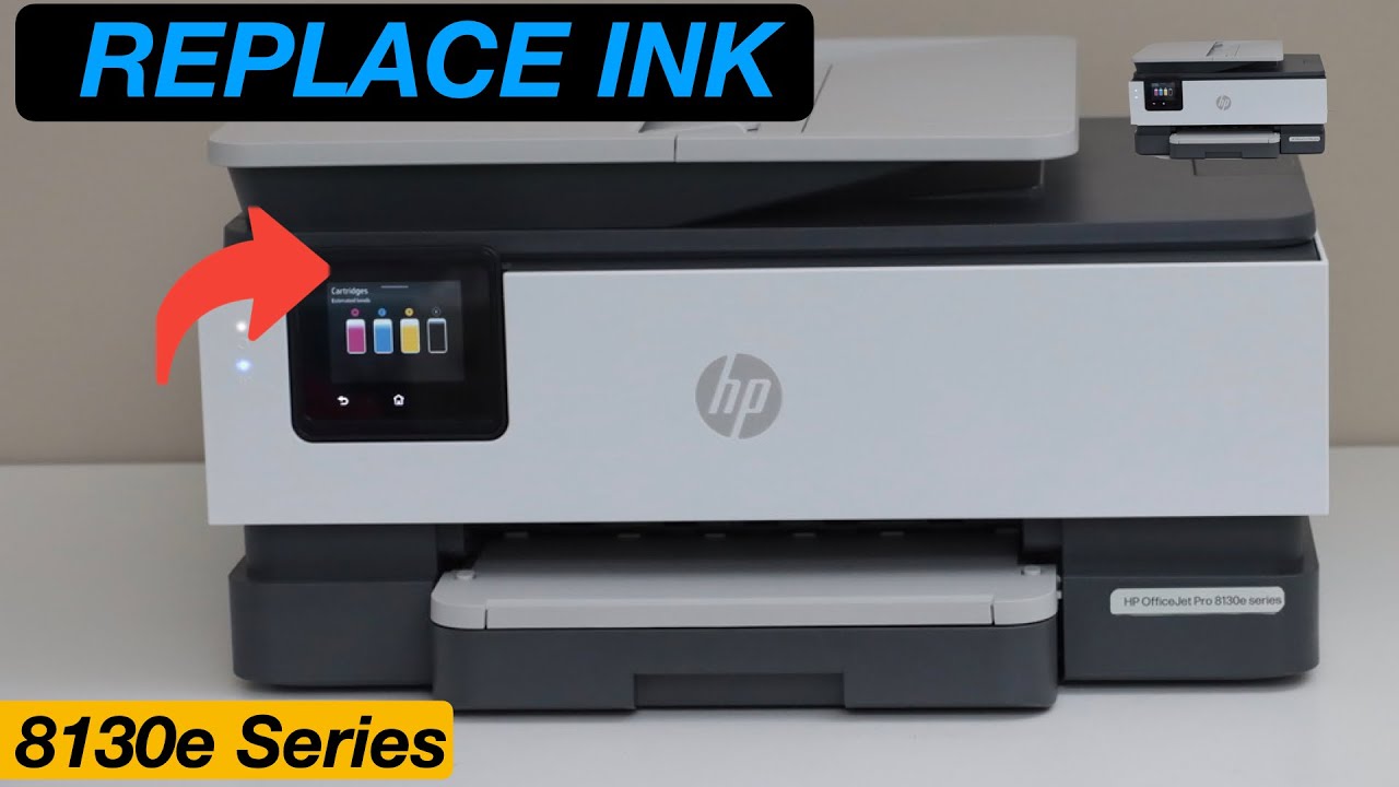 HP OfficeJet Pro 8130e Series Замените чернильные картриджи!