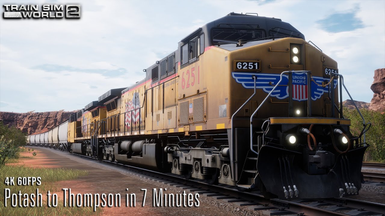 Potash to Thompson in 7 Minutes - Cane Creek - Timelapse - Train Sim World 2