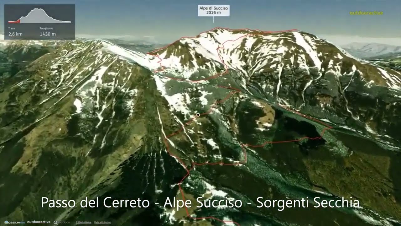 Passo del Cerreto - Alpe Succiso - Sorgenti del Secchia ∆ hiking trails ∆ 3d-trail.com/italy/