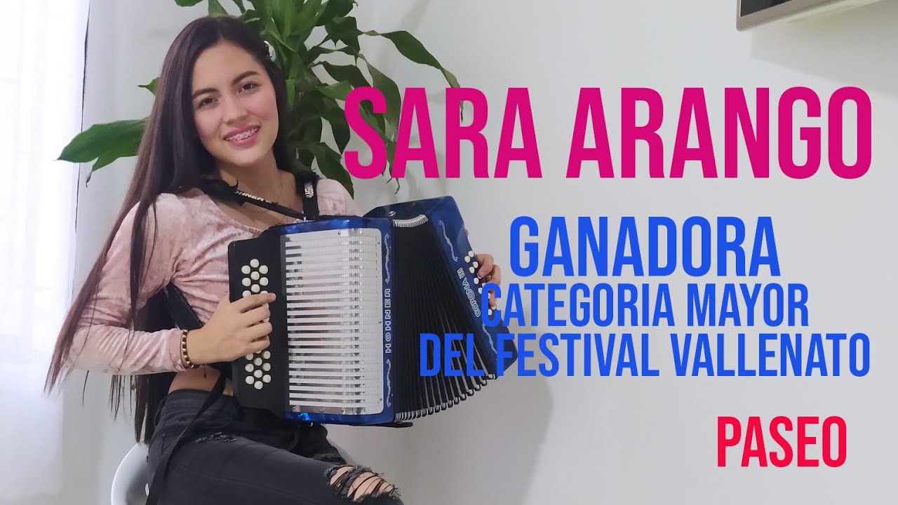 Sara Arango ganadora festival vallenato categoria mujeres 2024 paseo