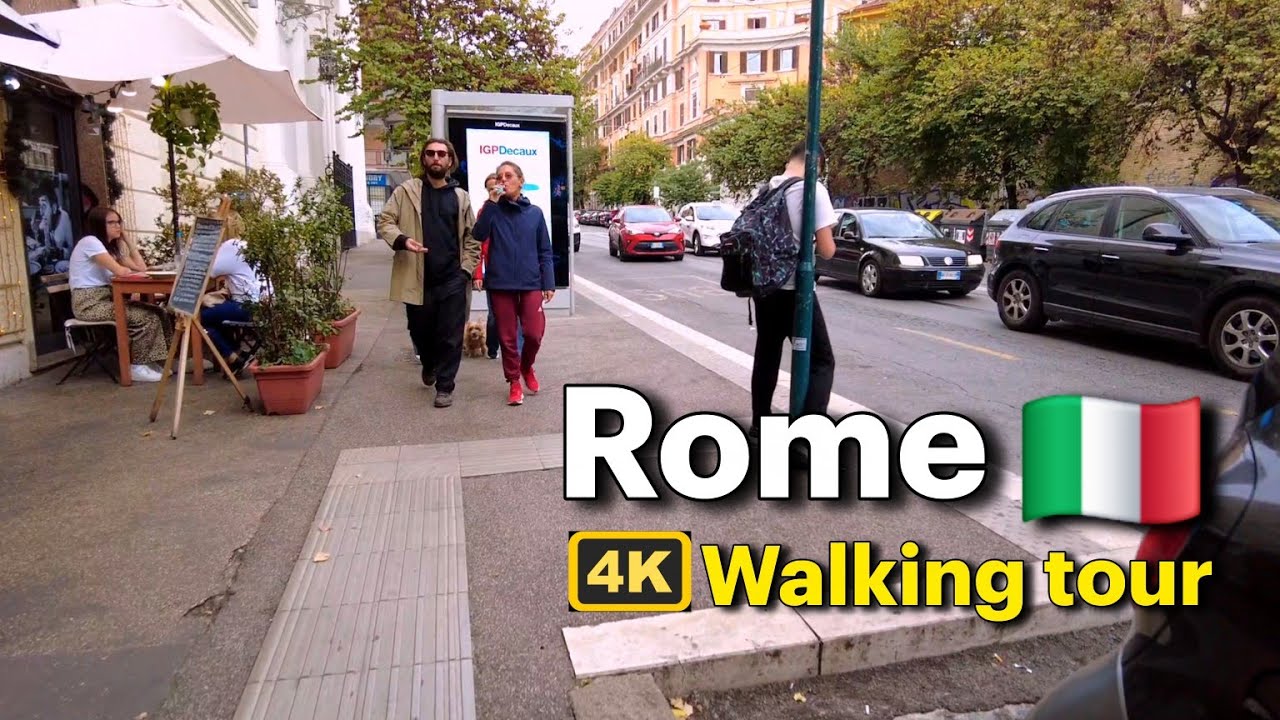 Walking Rome | From San Giovanni to Piazza Vittorio Emanuele II 🇮🇹 4K