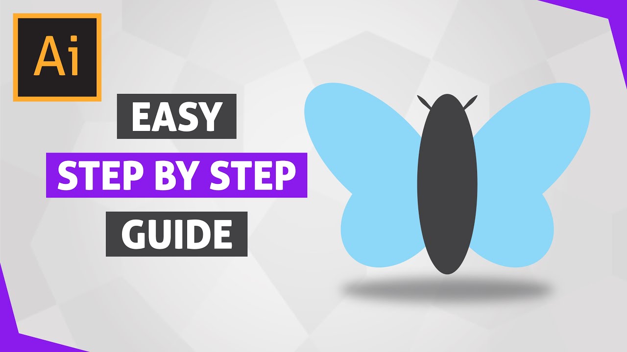 How To Draw A Simple Butterfly In Adobe Illustrator