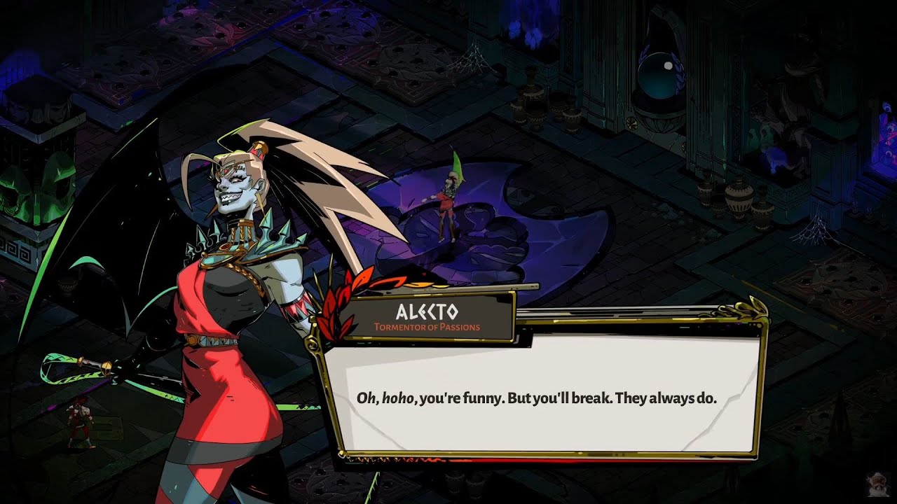 Alecto In-Game Character Dialogue | Hades 94-Run Playthrough
