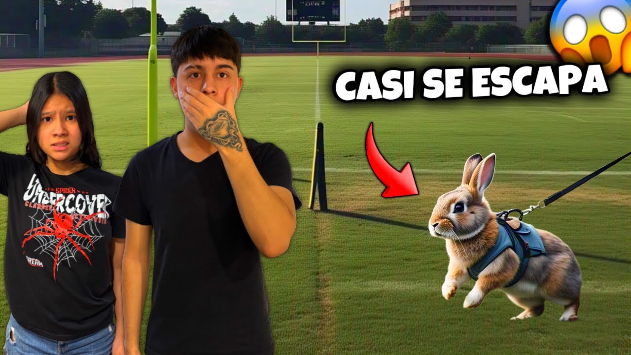 PASEANDO POR PRIMERA VEZ A MI CONEJA Y CASI TERMINA EN TRAGEDIA 😱