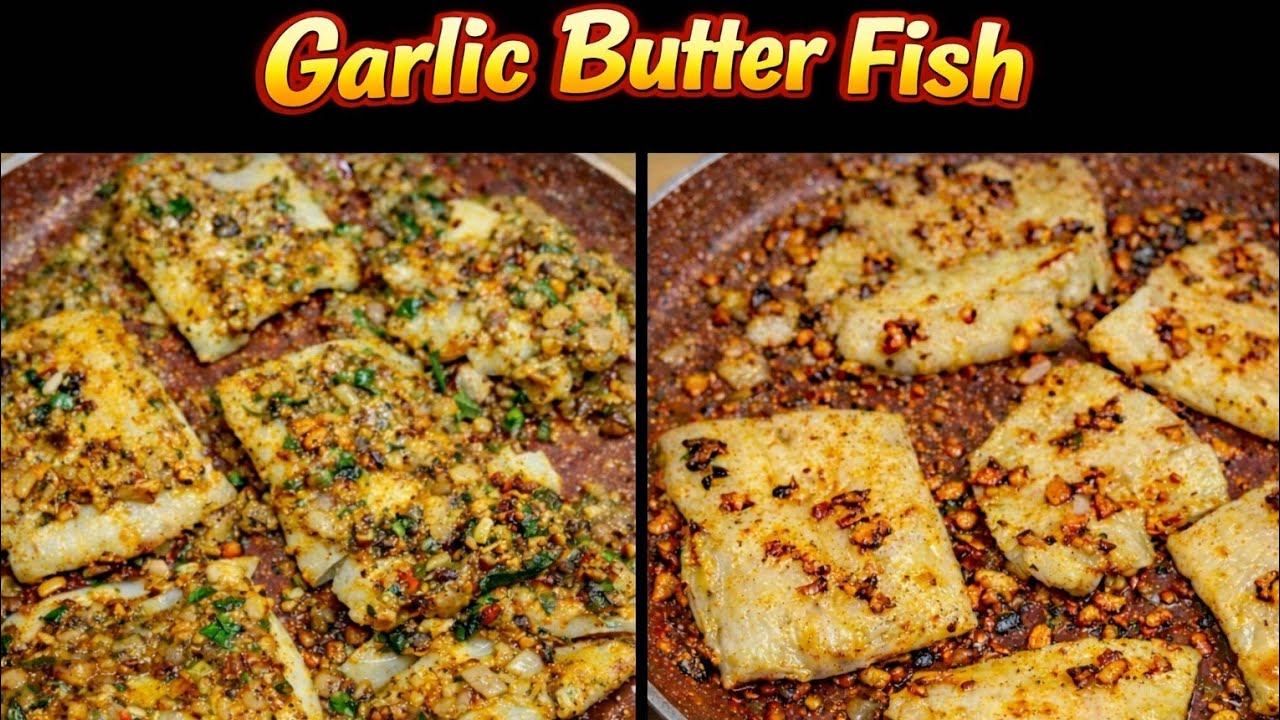 Garlic Butter Fish l Bhetki Fish Fillet l Bhetki Garlic Fish l Garlic Fish 