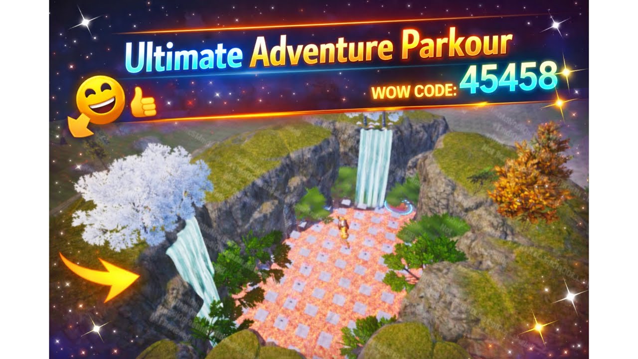 Ultimate Adventure Parkour 😱 | BGMI WOW Mode | Hard Parkour Challenge 🔥 | Code 45458 #bgmi 