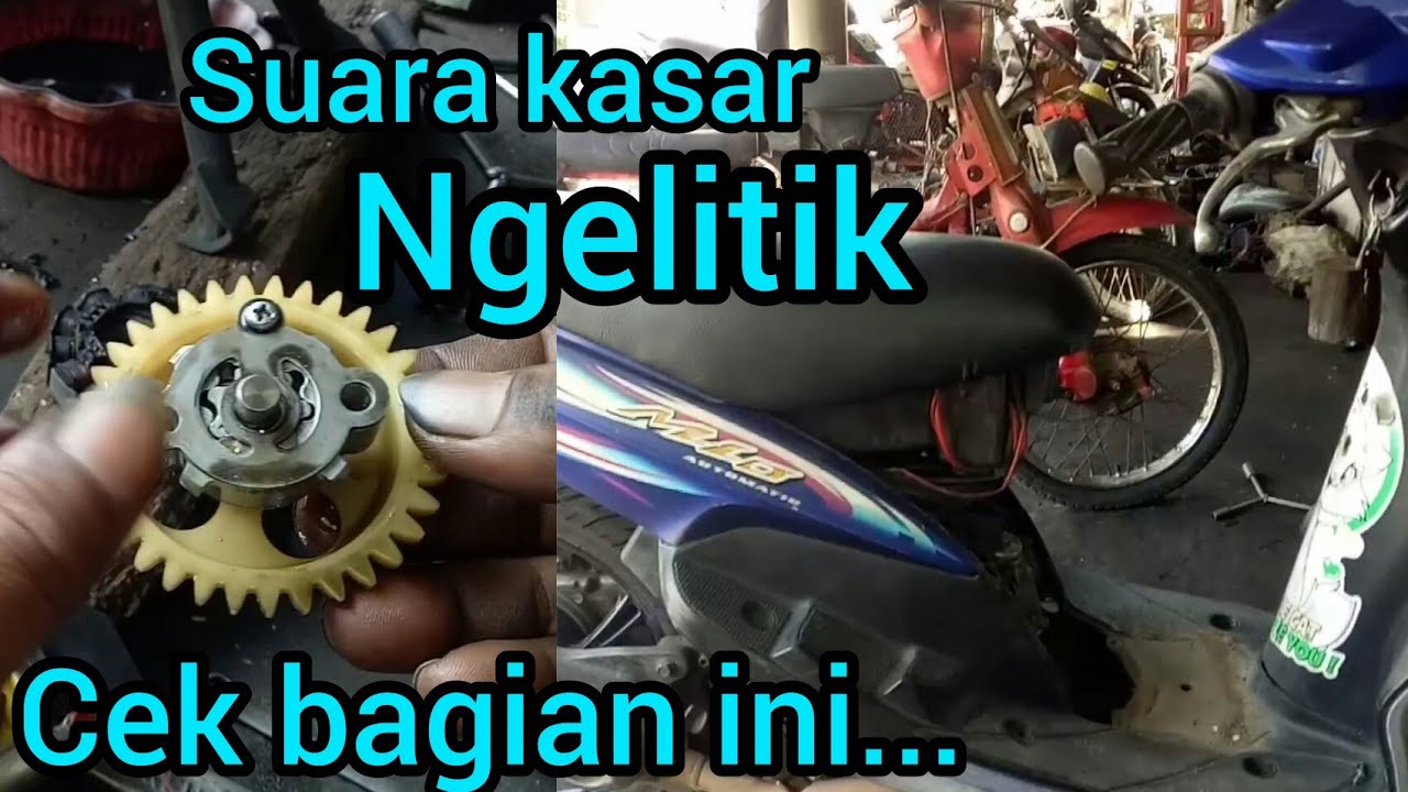 mio suara kasar,berisik,oli tidak naik//perbaikan jalur oli