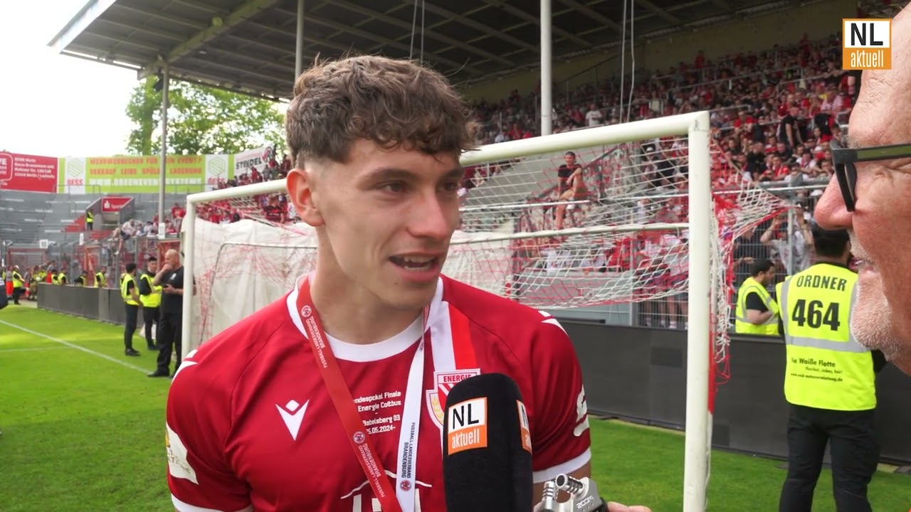 FC Energie Cottbus | Tim Heike nimmt Abschied vom FCE nach Landespokalsieg 2024