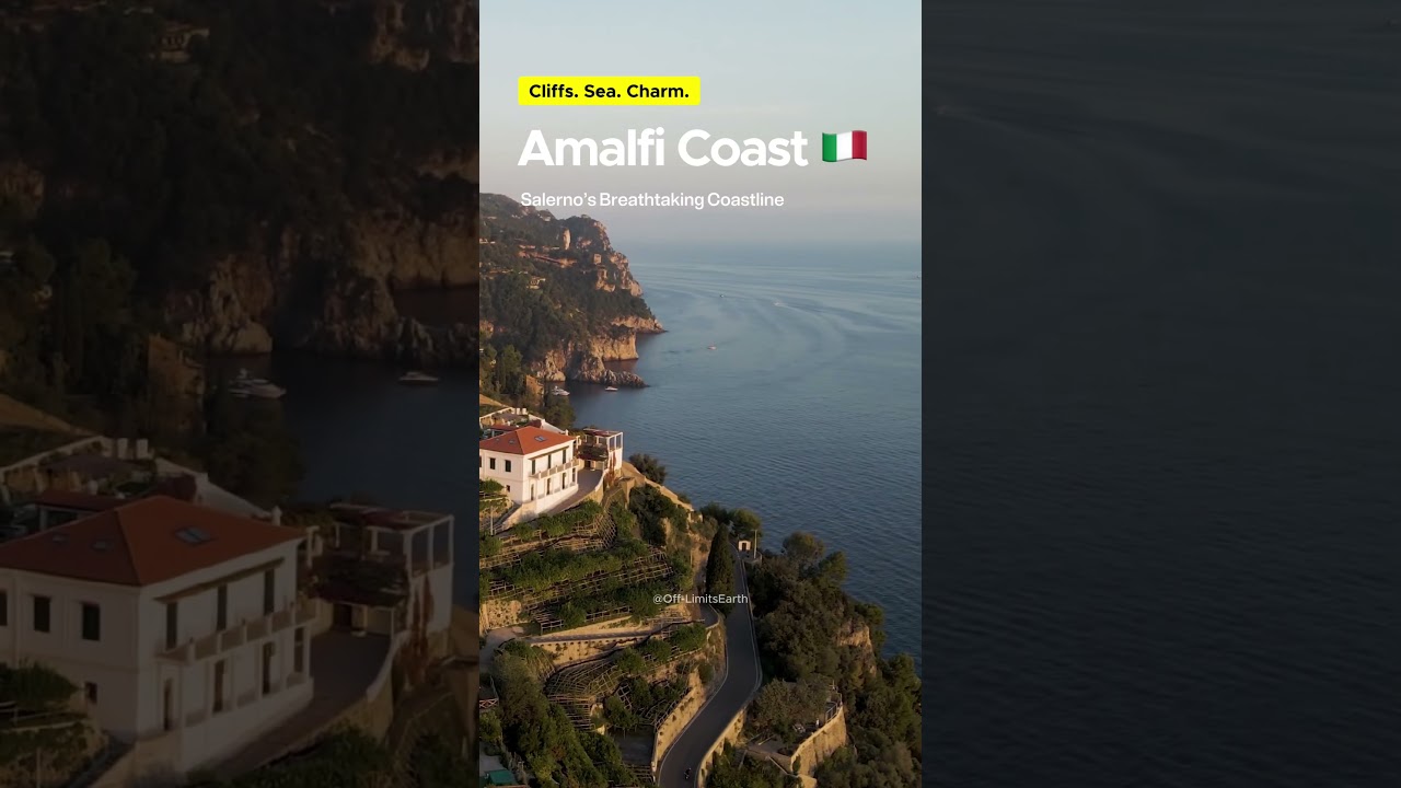 Amalfi Coast 🇮🇹 &ndash; Italy&rsquo;s Most Scenic Shoreline #amalficoast #italytravel #salerno #droneitaly