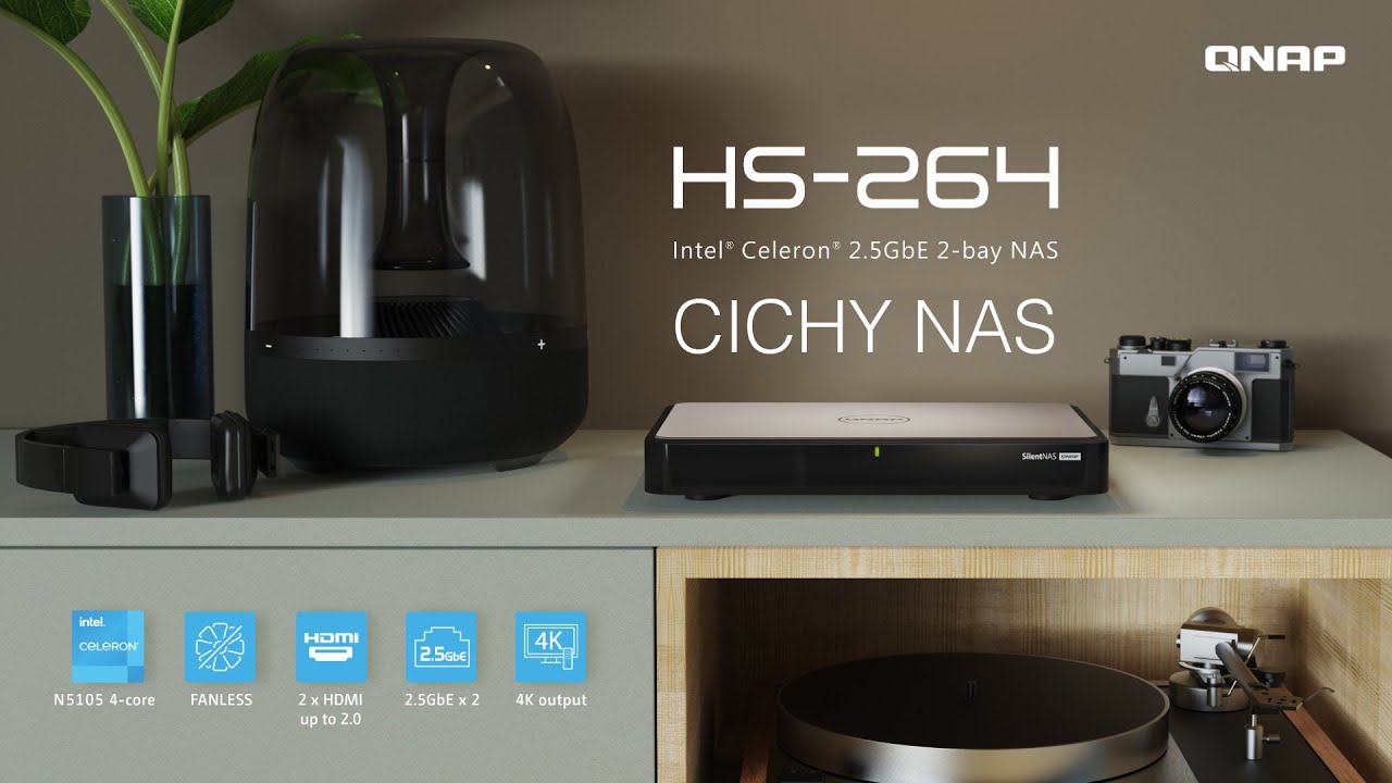 Cichy, multimedialny NAS? Tak, to HS-264