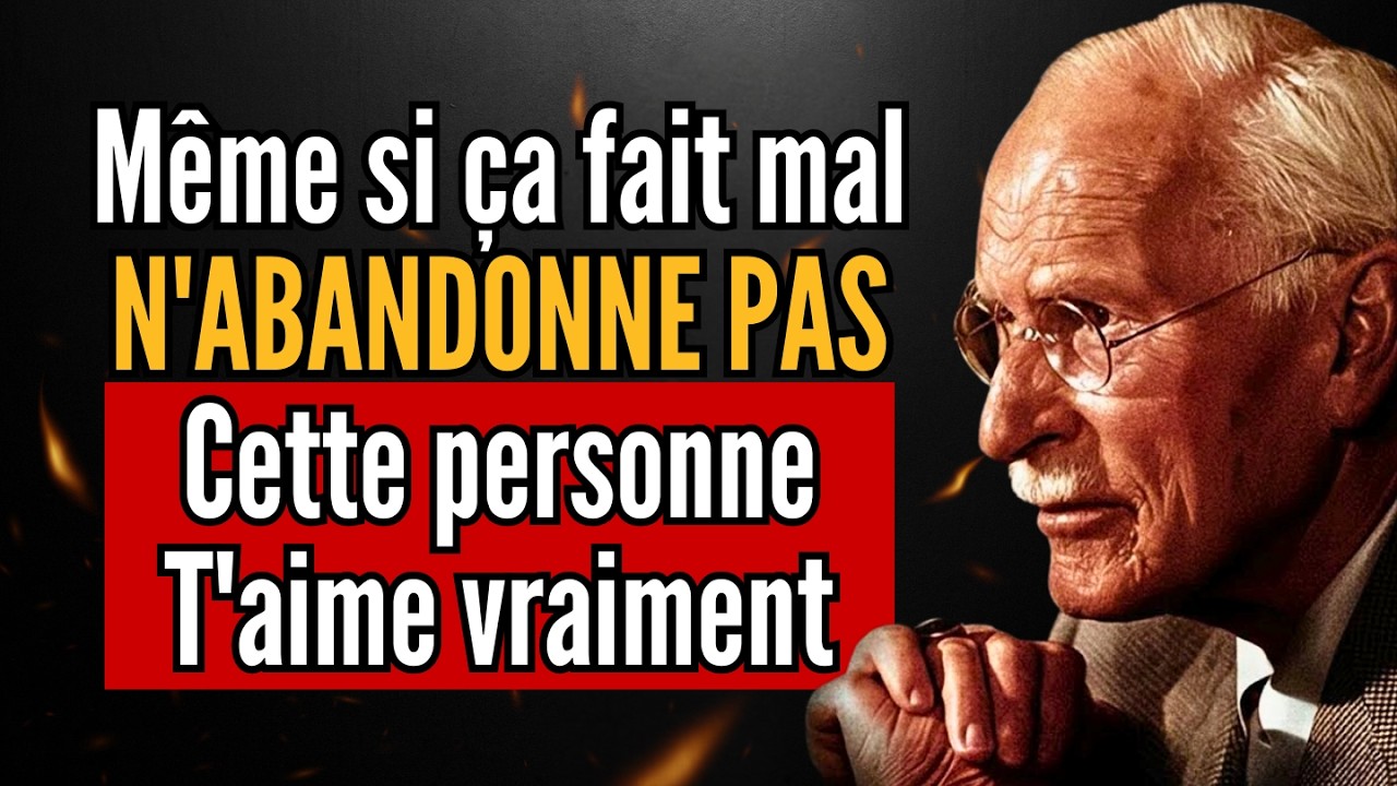 Cette personne vous aime vraiment. N'abandonnez pas. || CARL JUNG