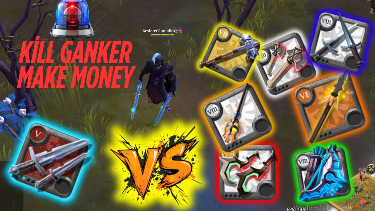 Red Zone PvP - Police l Kill Ganker Make Money Albion Online