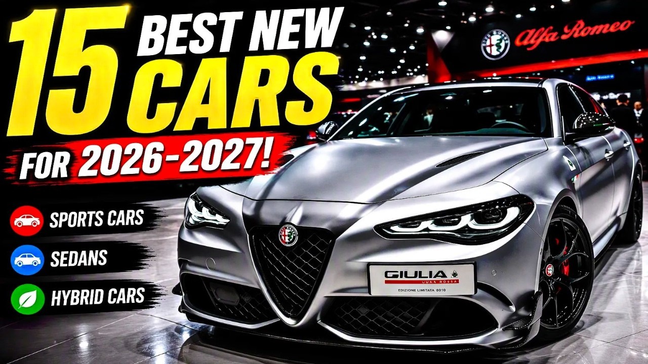 15 Best New Cars For 2026-2027! Sports Cars, Sedans, Hybrid Cars