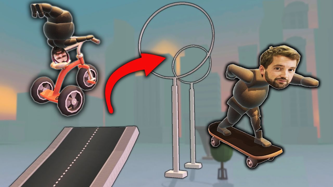 LAUNCHING MY FRIENDS THROUGH GIANT HOOPS?! (Turbo Dismount)