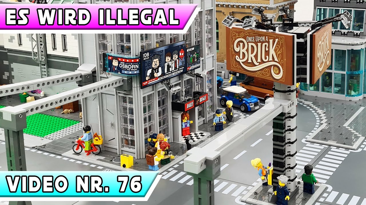 Rotierende Reklamewand | Meine Lego Stadt (New York & Marvel) Video Nr.: 76