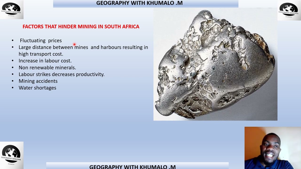 ECONOMIC GEOGRAPHY  LESSON 5 MINNING GRADE 12