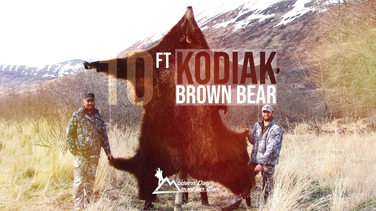 Giant, 10-Foot Kodiak Island Alaska Brown Bear Hunt