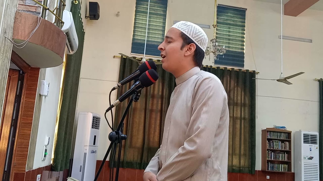 من رحاب جامع نبي الله يونس اذان بصوت خادم المسجد عزوز 2025/5/13