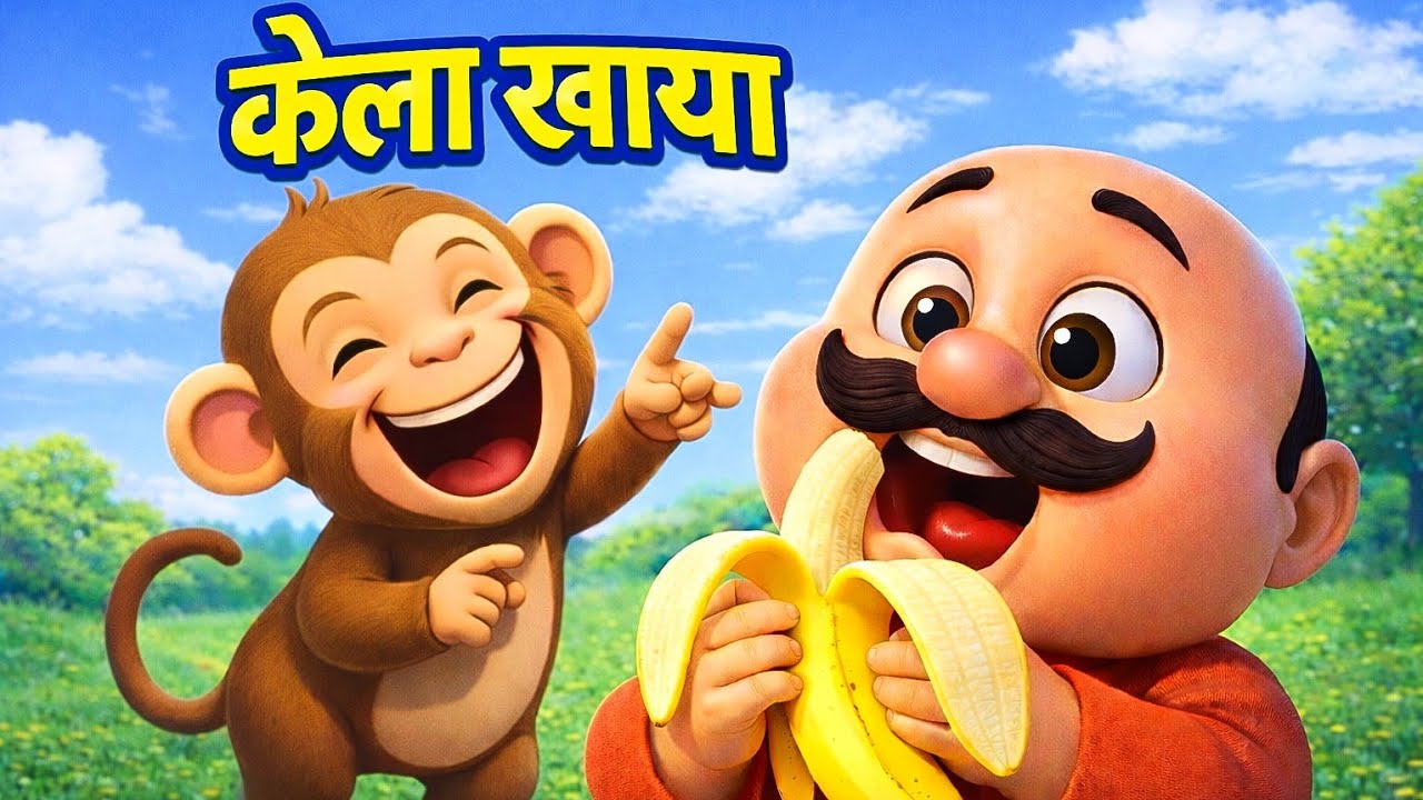 लाला जी ने केला खाया 🍌 | Lala Ji Ne Kela Khaya | Hindi Rhyme for Kids