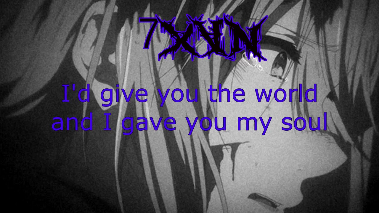 7xvn - ghost story (Lyric Video)(Slowed Down + Reverb)