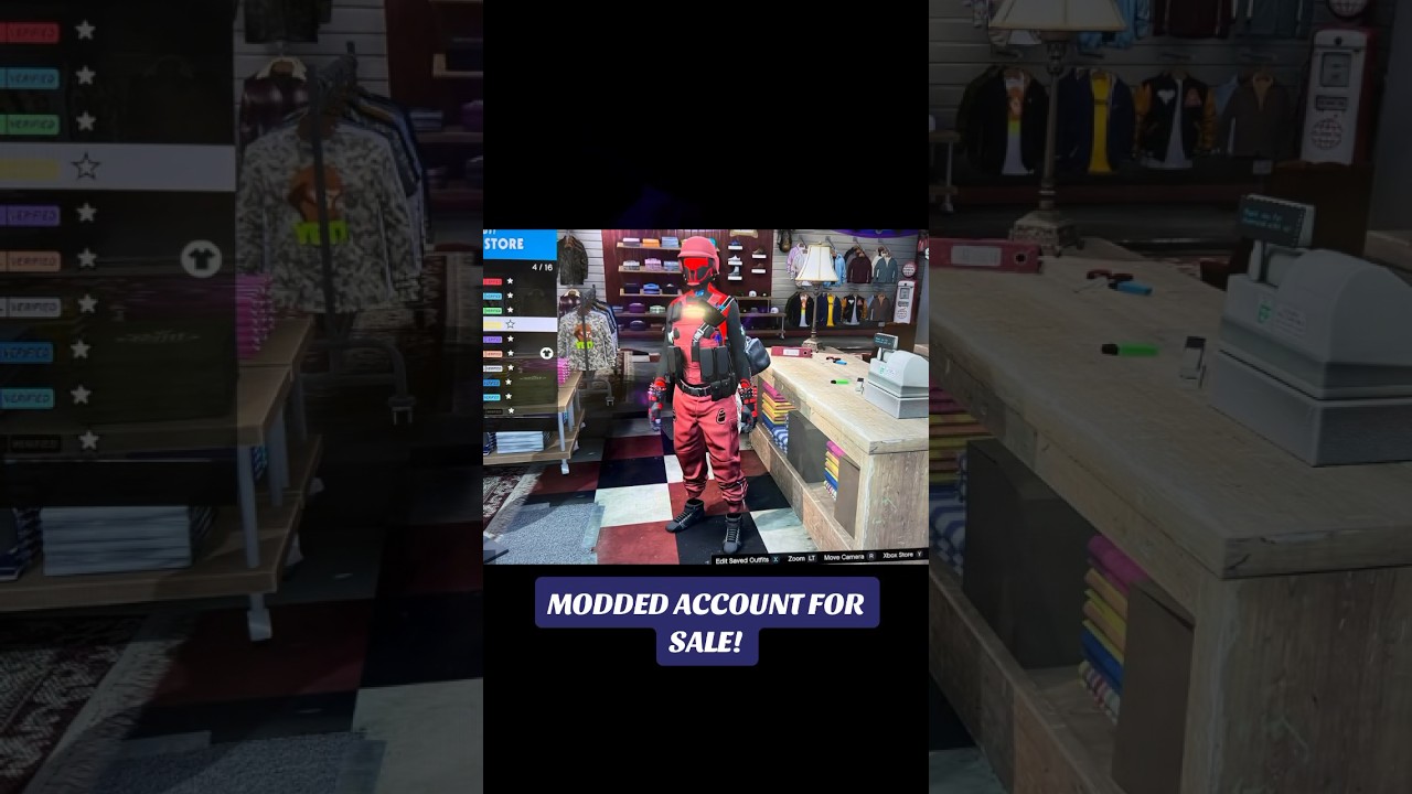 Modded Accounts!! #gtaonline #gta5 #moddedoutfits #ps5 #xbox