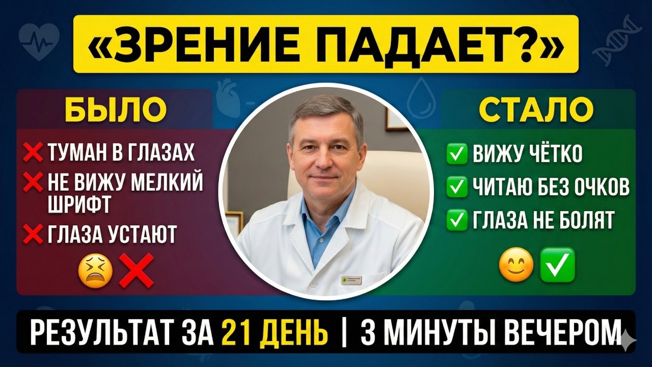 5 продуктов убивают ваше зрение. Уберите их — и через 21 день увидите результат. 50+ обязательно