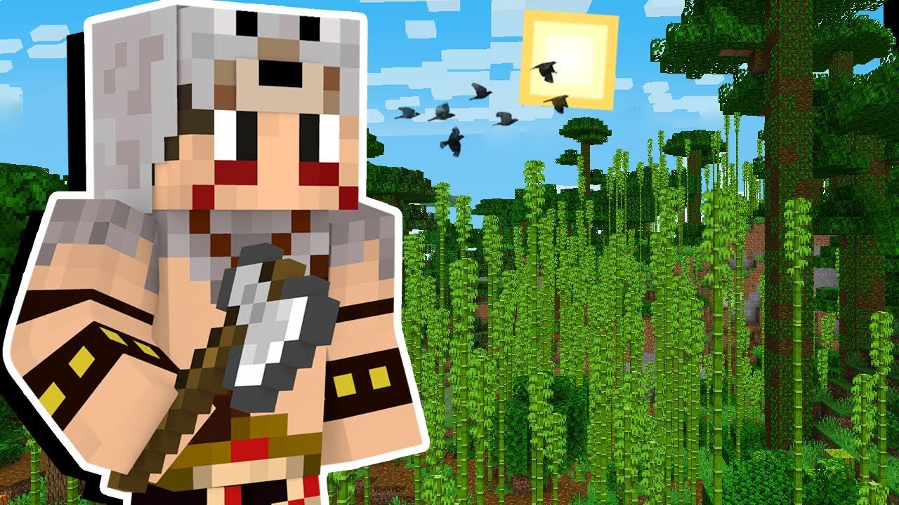 Minecraft Origens #16: EXPLORANDO TEMPLOS DE JUNGLE E O NOVO BIOMA!