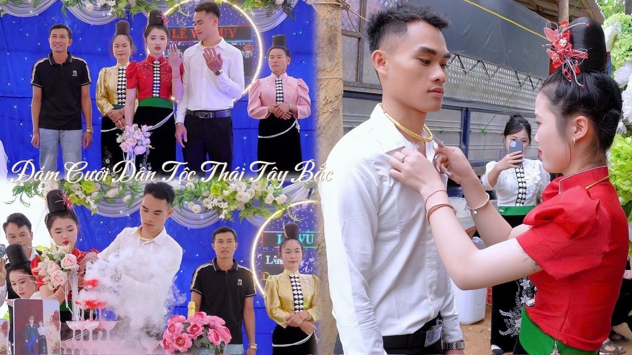 TOÀN CẢNH MỪNG LỄ VU QUY CD LINH DUYÊN CR HOÀNG MAI BẢN CỤ THUẬN CHÂU SƠN LA