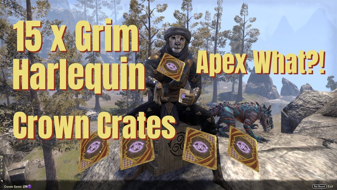 ESO Grim Harlequin Crown Crates x 15