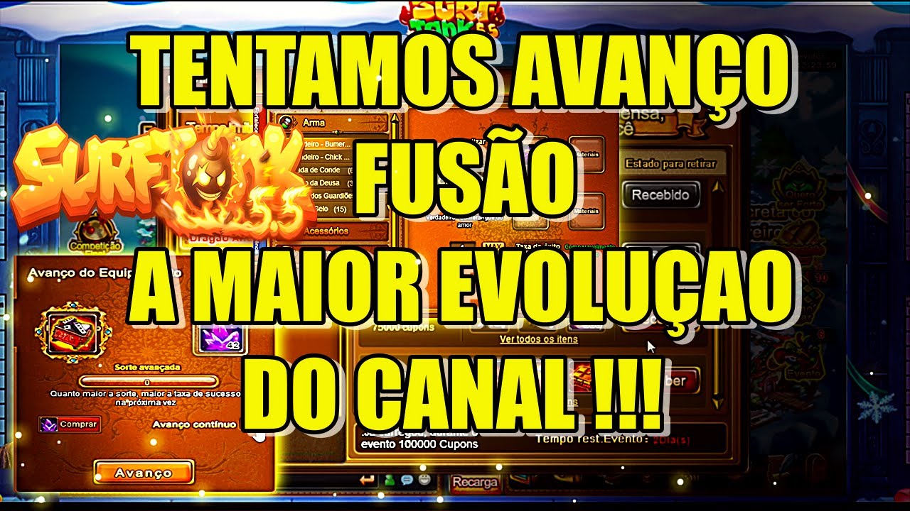 SURFTANK 5.5 || TENTAMOS AVANÇO, FUSÃO... A MAIOR EVOLUÇAO DO CANAL ???