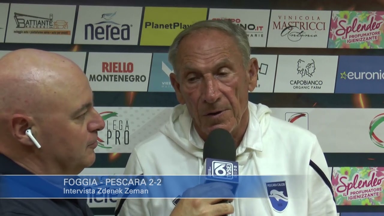 Foggia - Pescara 2-2: Zdenek Zeman