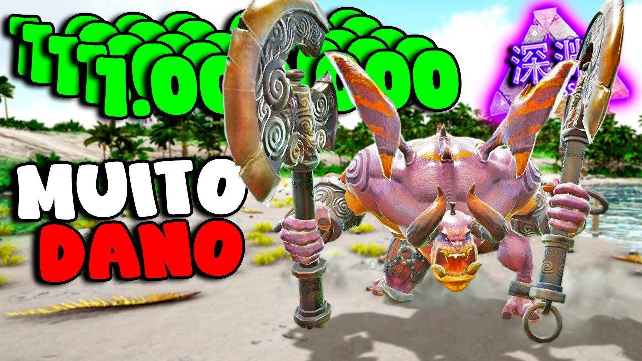 DOBLE AX DEMON CAUSA MAIS DE 1 MILHÃO DE DANO!!! - ARK ABYSS #42