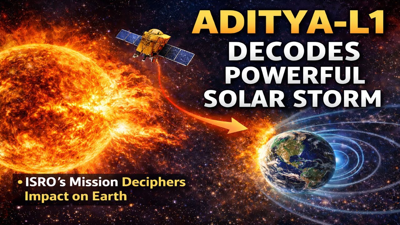 ISRO’s Aditya-L1 has decoded a powerful solar storm 🌞🛰️.