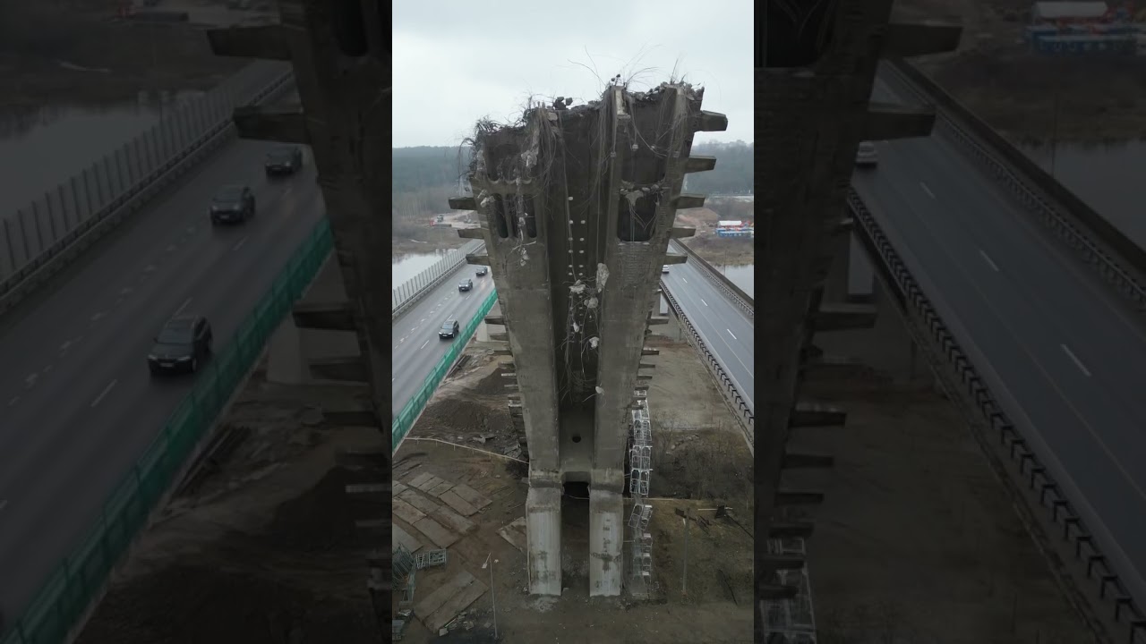 Collapsed A. Meškinis bridge
