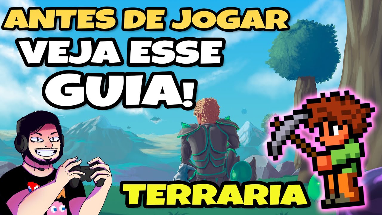 Guia B&aacute;sico de TERRARIA! Tudo que Precisa Saber [Tutorial de TERRARIA] Parte #01