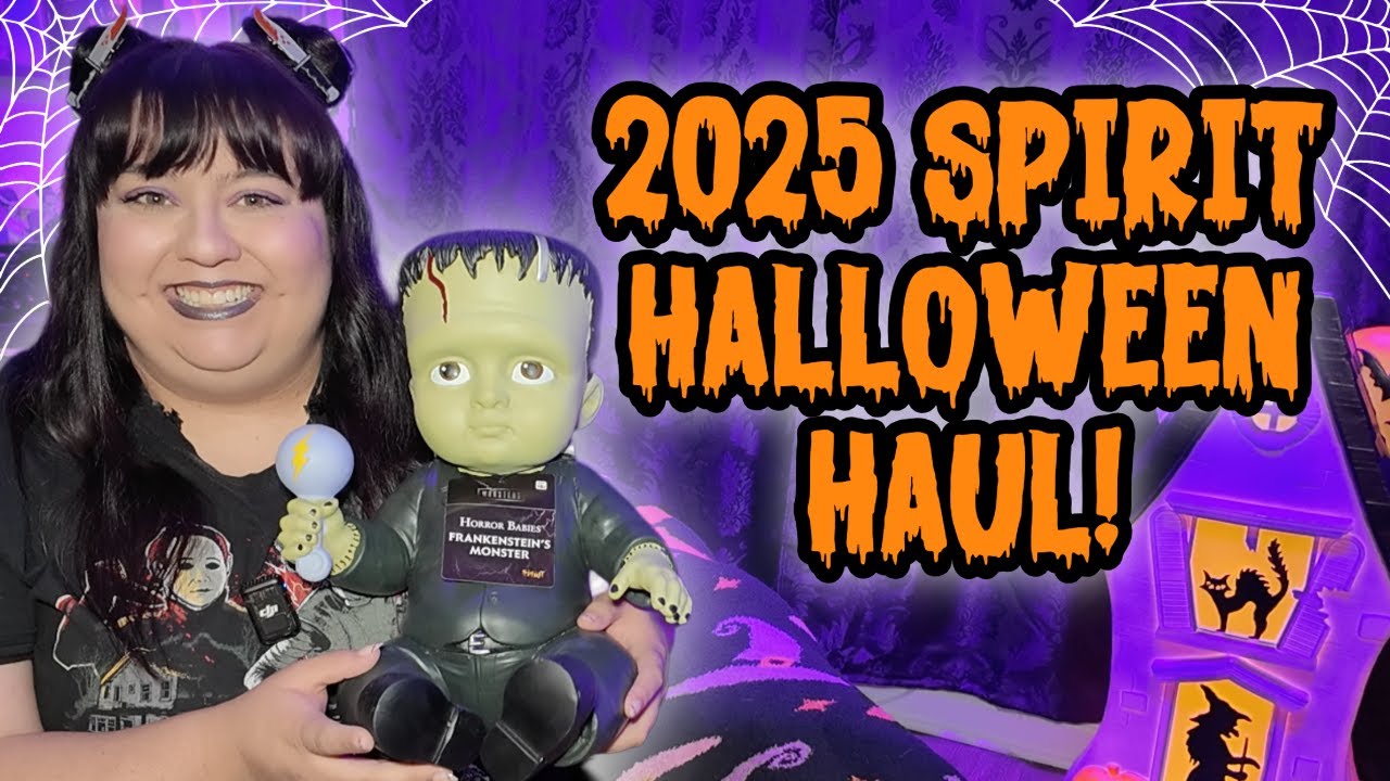 SPIRIT HALLOWEEN 2025 HAUL!!! 🎃 Monsters, Slashers, & More! 👻💜